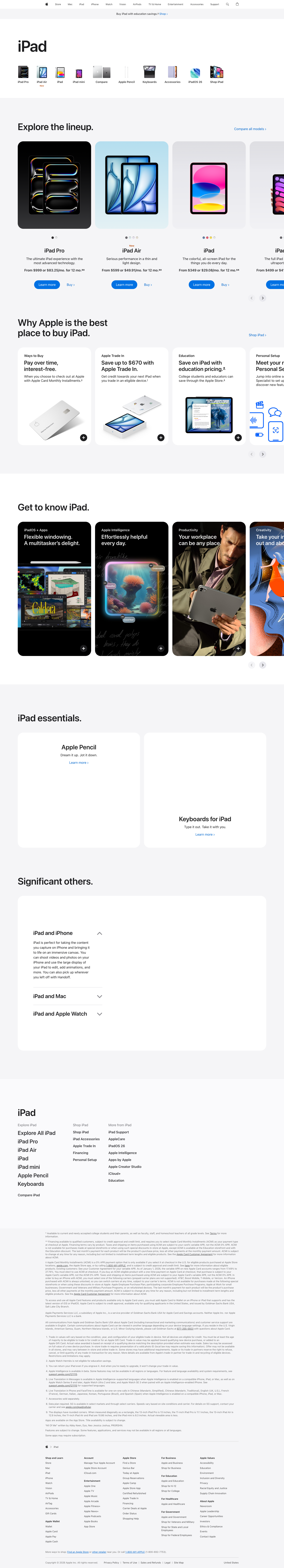 Apple category page