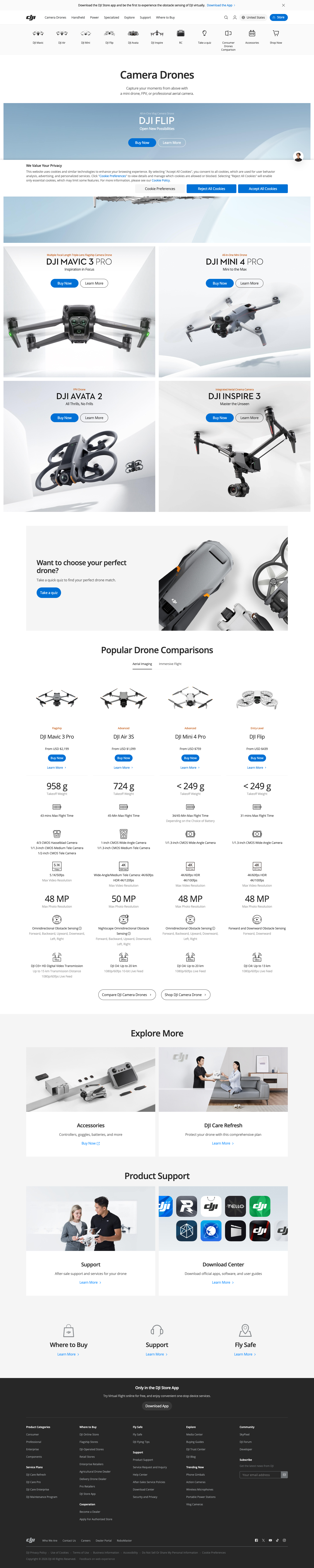 DJI category page