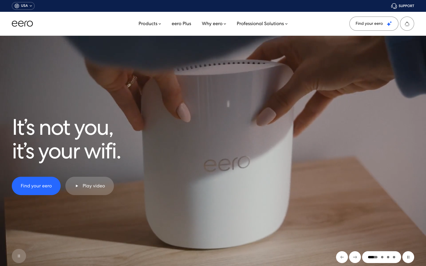Eero homepage hero